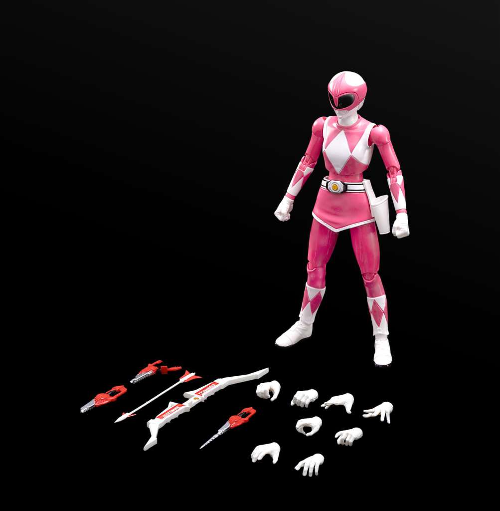 FLAMETOYS POWER RANGERS PINK RANGER MODEL KIT 13 cm
