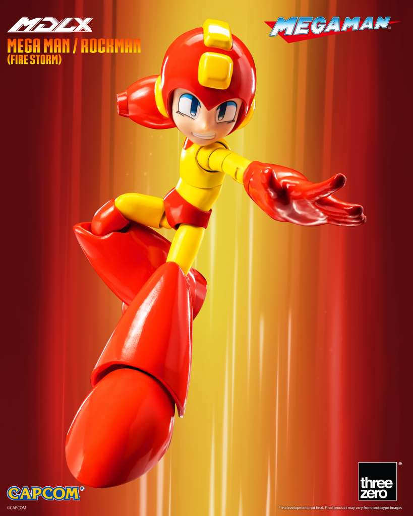 THREEA TOYS/THREEZERO MEGA MAN FIRE STORM MDLX AF ACTION FIGURE 10 cm
