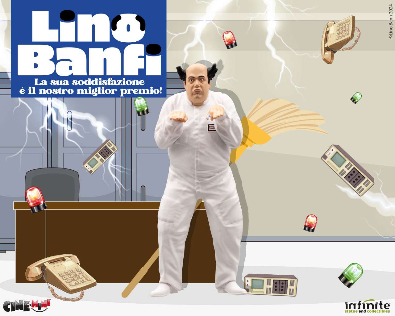 INFINITE STATUE LINO BANFI LA SUA SODDISFAZIONE E' IL NOSTRO MIGLIOR PREMIO CINEMINI PVC MINI FIGURA 10 cm