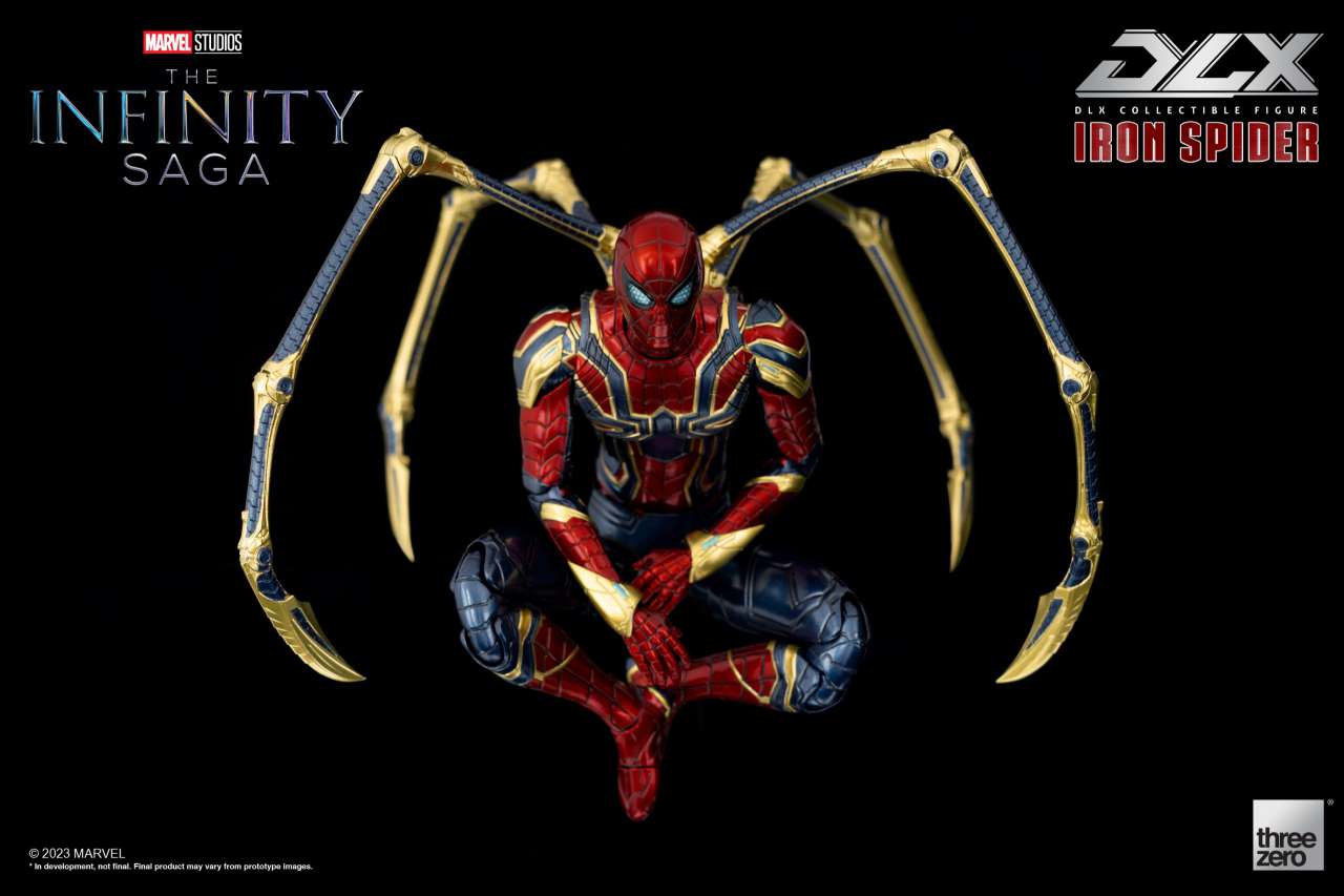 THREEA TOYS/THREEZERO INFINITY SAGA IRON SPIDER DLX AF ACTION FIGURE 16.50 cm