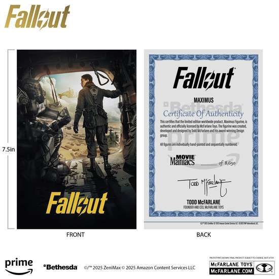 MOVIE MANIACS  FALLOUT W3 ASSORT SET (6)