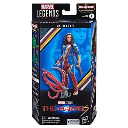 THE MARVELS MARVEL LEGENDS ACTION FIGURA MS. MARVEL (BAF: TOTALLY AWESOME HULK) 15 CM HASBRO