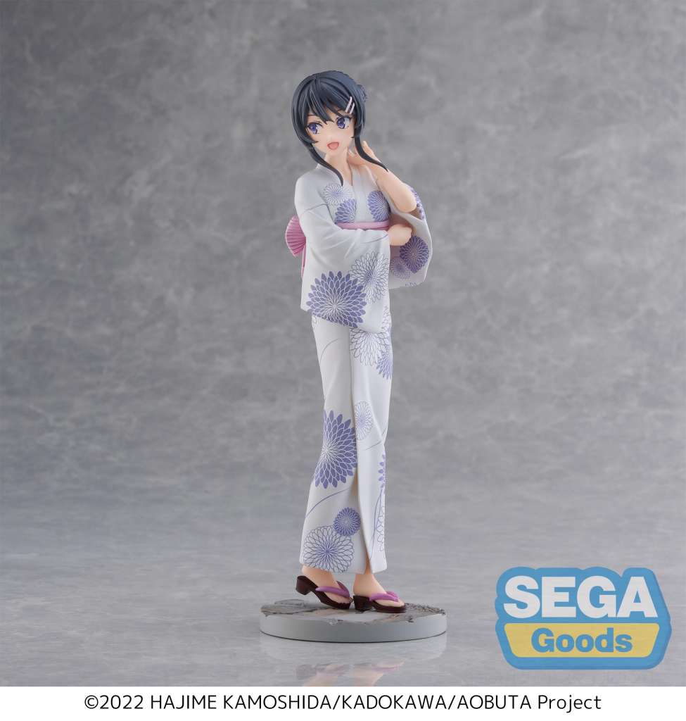 RASCAL DOES NOT DREAM OF BUNNY GIRL SENPAI LUMINASTA PVC STATUA MAI SAKURAJIMA YUKATA 22 CM SEGA
