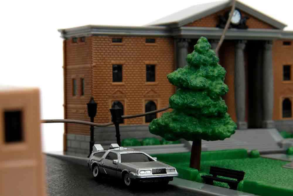 JADA TOYS BACK FUTURE CLOCK TOWER NANO SCENE DIORAMA