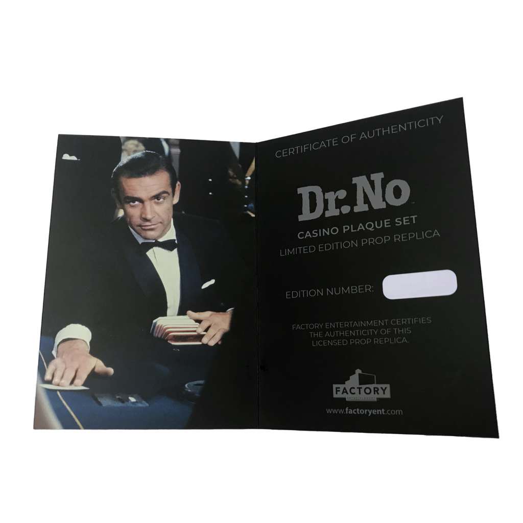 FACTORY ENT JAMES BOND DR NO CASINO SET LTD ED PROP REPLICA LIMITED EDITION