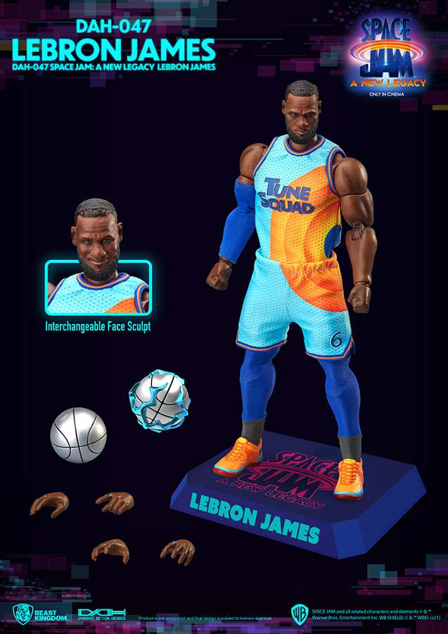 BEAST KINGDOM SPACE JAM 2 LEBRON JAMES DAH ACTION FIGURE 20 cm