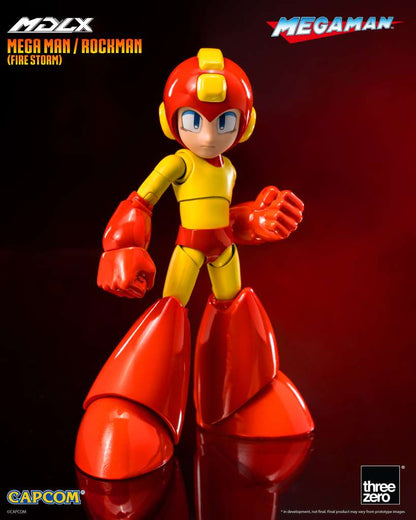 THREEA TOYS/THREEZERO MEGA MAN FIRE STORM MDLX AF ACTION FIGURE 10 cm