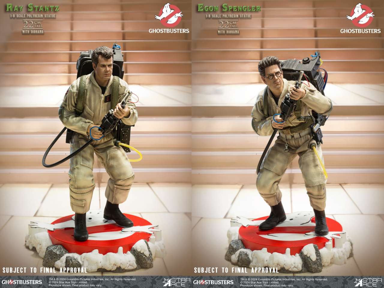 GHOSTBUSTERS EGON & RAY TWIN PACK 1/8 ST