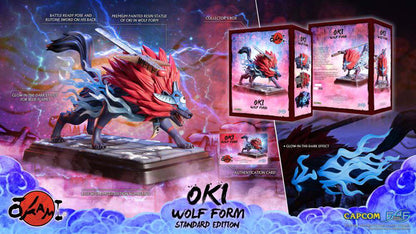 OKAMI OKI WOLF FROM RESIN STATUE