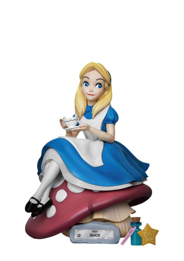 Alice In Wonderland Mastercraft Statua Alice Sul Fungo 36 Cm Beast Kingdom