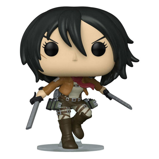 Attack On Titan Pop! Animation Vinile Figura Mikasa Ackerman Con Swords 9 Cm Funko