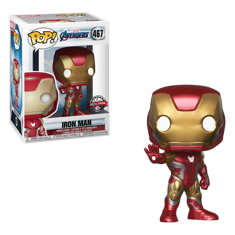 Avengers Endgame Pop! Movies Vinile Bobble-head Figura Iron Man 9 Cm Funko