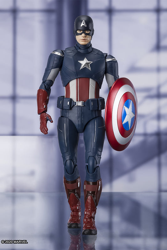 Avengers Endgame Statua Capitan America Tamashii Nations S.H. Figura 17 cm Bandai