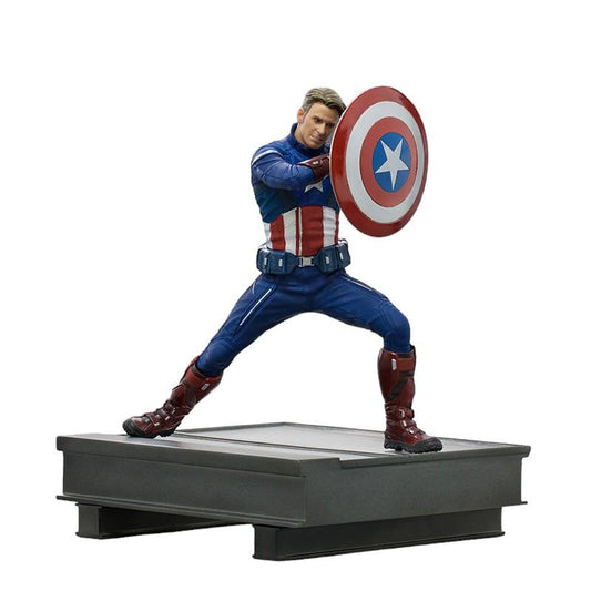 Avengers: Endgame Statua Captain America 2023 18 cm 1/10 Iron Studios