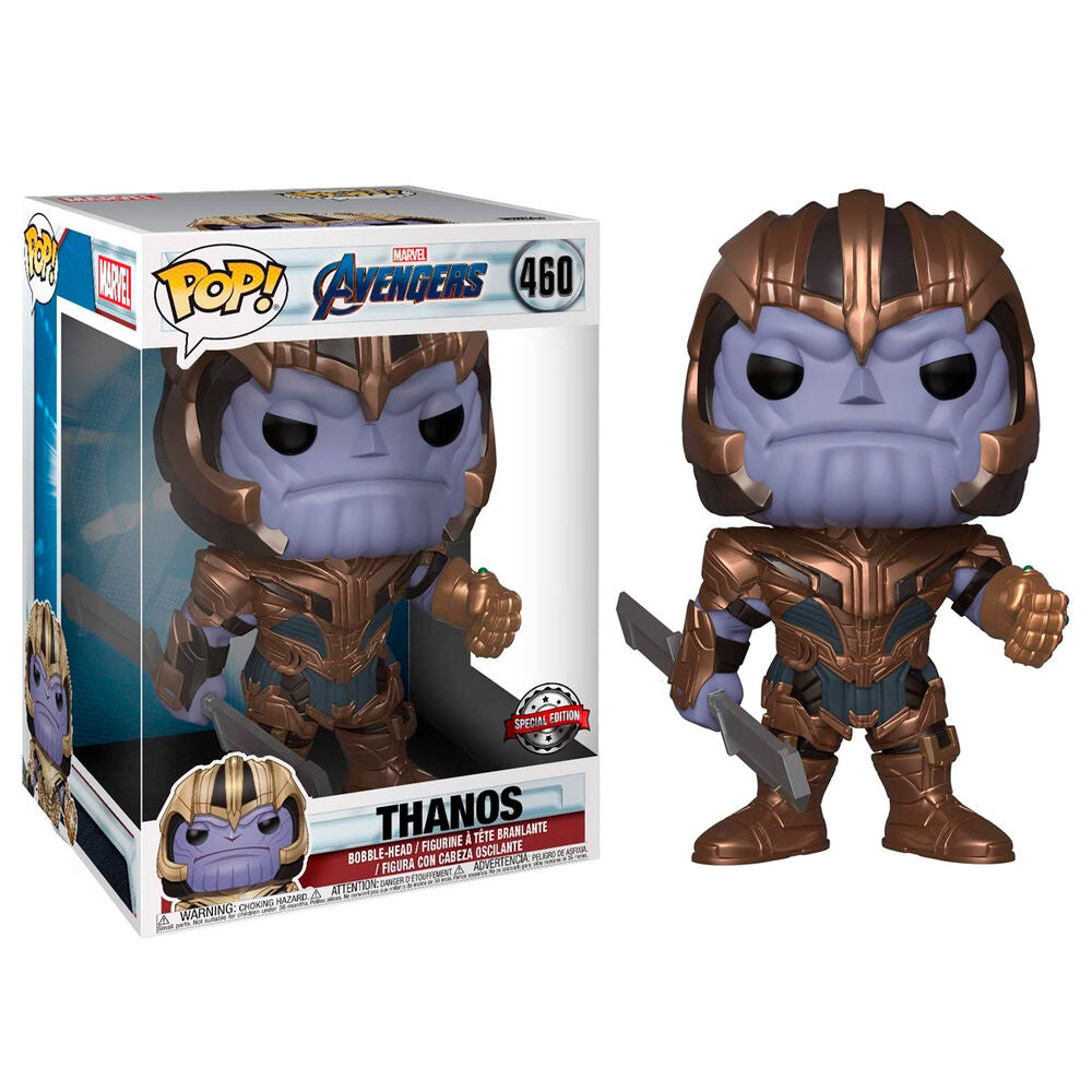 Avengers Endgame Super Sized Funko Pop Movies Vinile Figura Thanos 25 Cm