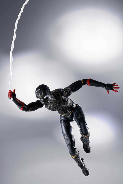 BANDAI SHF SPIDER-MAN NO WAY HOME BLACK/GOLD ACTION FIGURE 15 cm