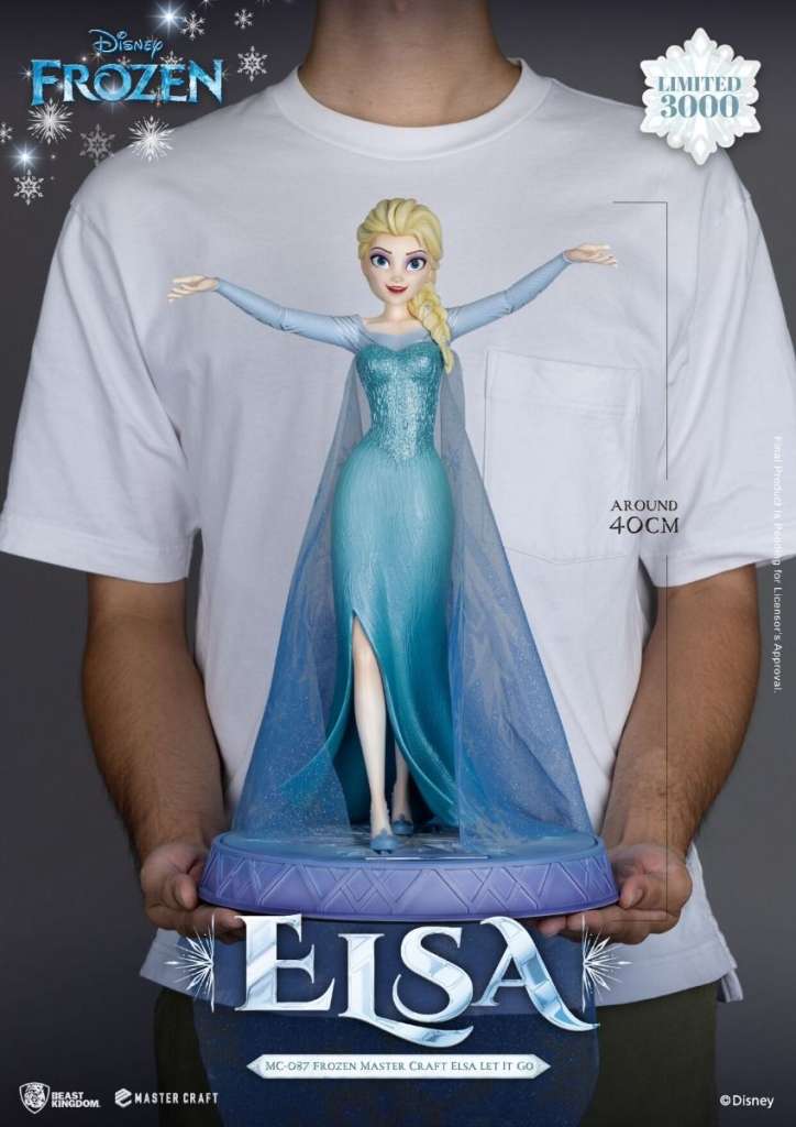 BEAST KINGDOM FROZEN ELSA LET IT GO MASTERCRAFT STATUA 38 cm