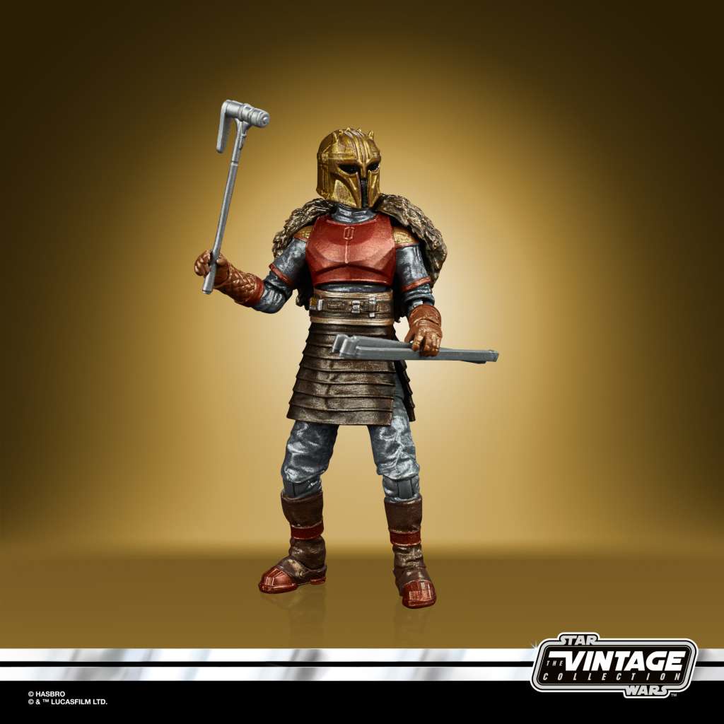STAR WARS THE MANDALORIAN VINTAGE COLLECTION CARBONIZED ACTION FIGURA 2021 THE ARMORER 10 CM HASBRO