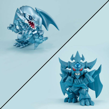 MEGAHOUSE MEGATOON YU-GI-OH BLUE EYES WHITE DRAGON + OBELISK TORMENTOR SET GIFT MINI FIGURA 11 cm