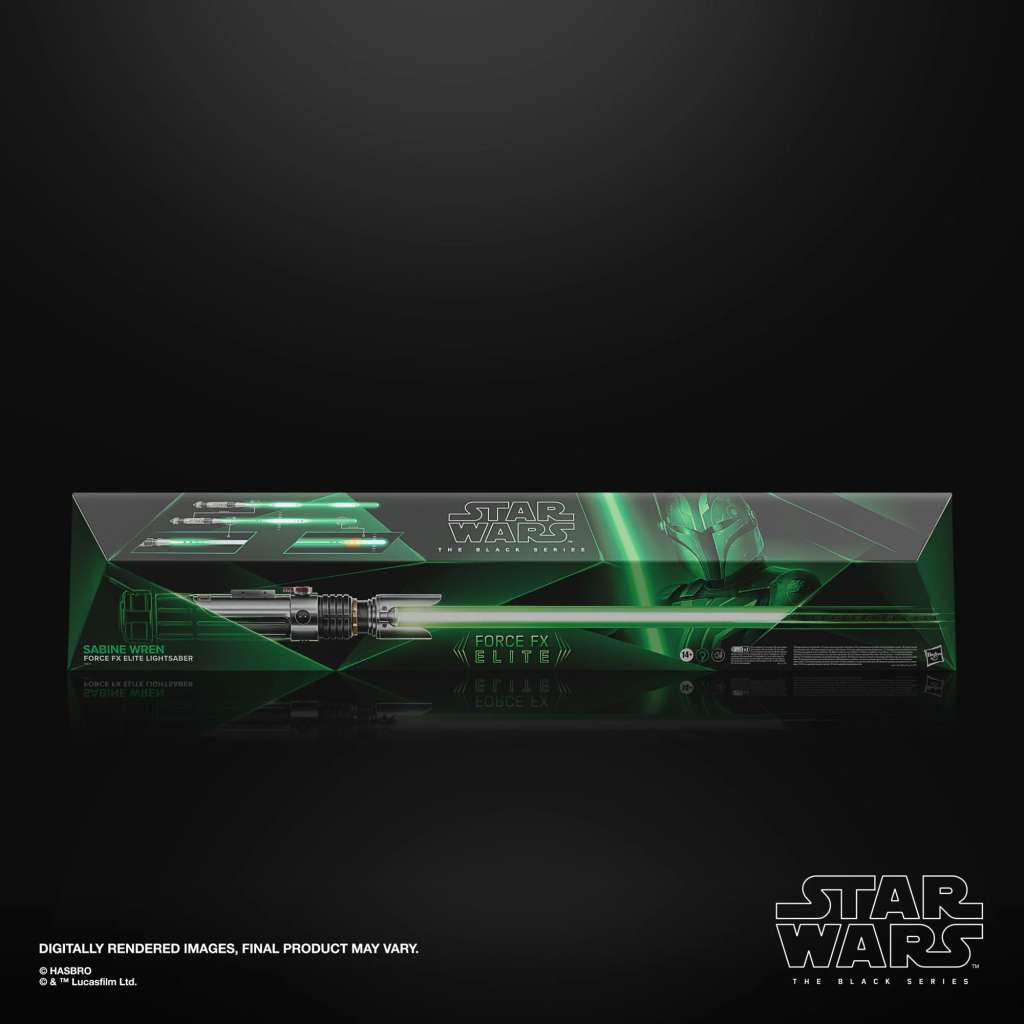 STAR WARS: AHSOKA BLACK SERIES REPLICA FORCE FX ELITE LIGHTSABER SABINE WREN HASBRO