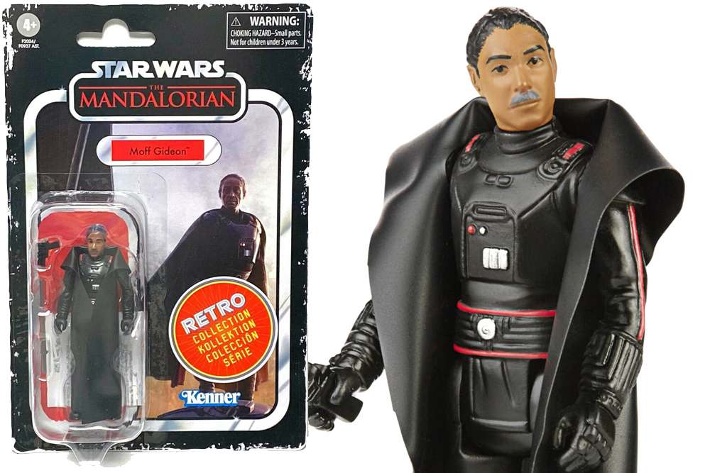 STAR WARS MANDALORIAN MOFF GIDEON RETRO FIGURA 9CM HASBRO