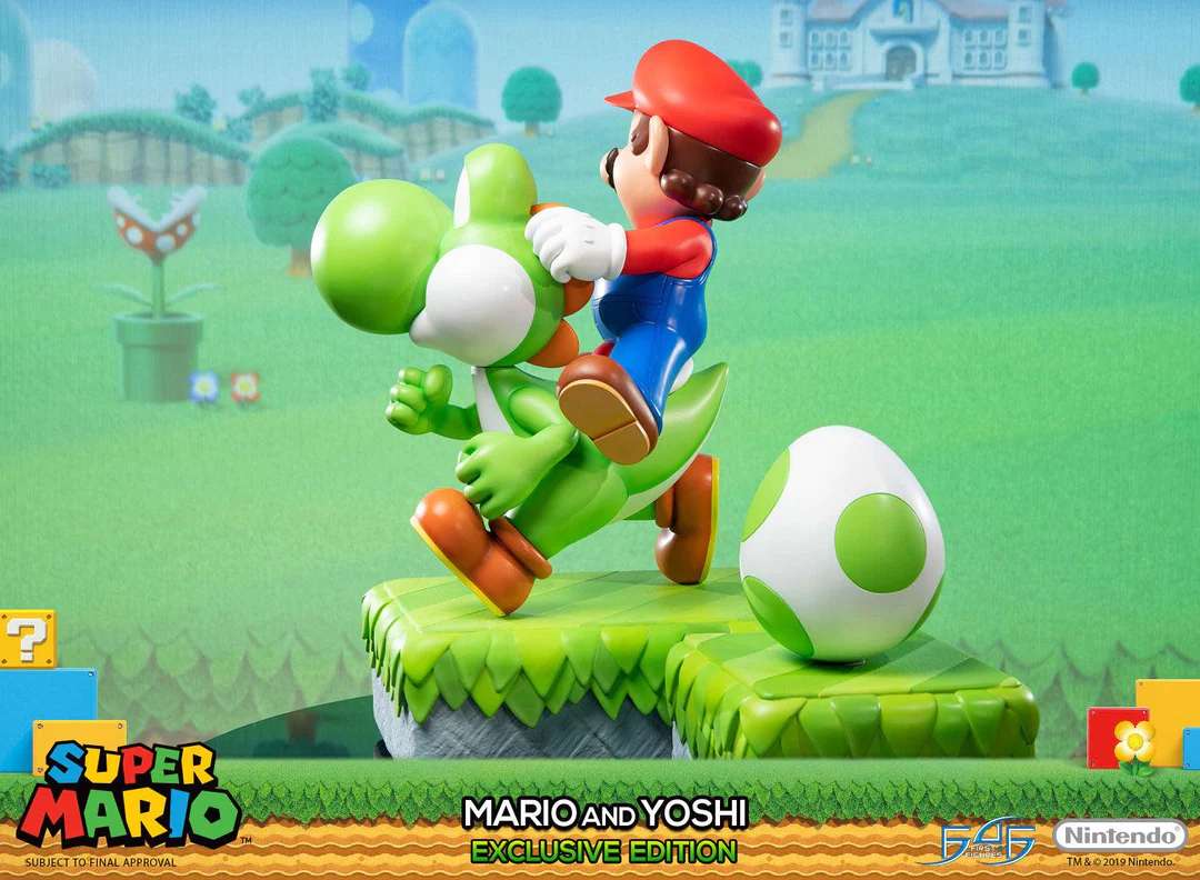 SUPERMARIO MARIO & YOSHI  EXCL ED STATUE