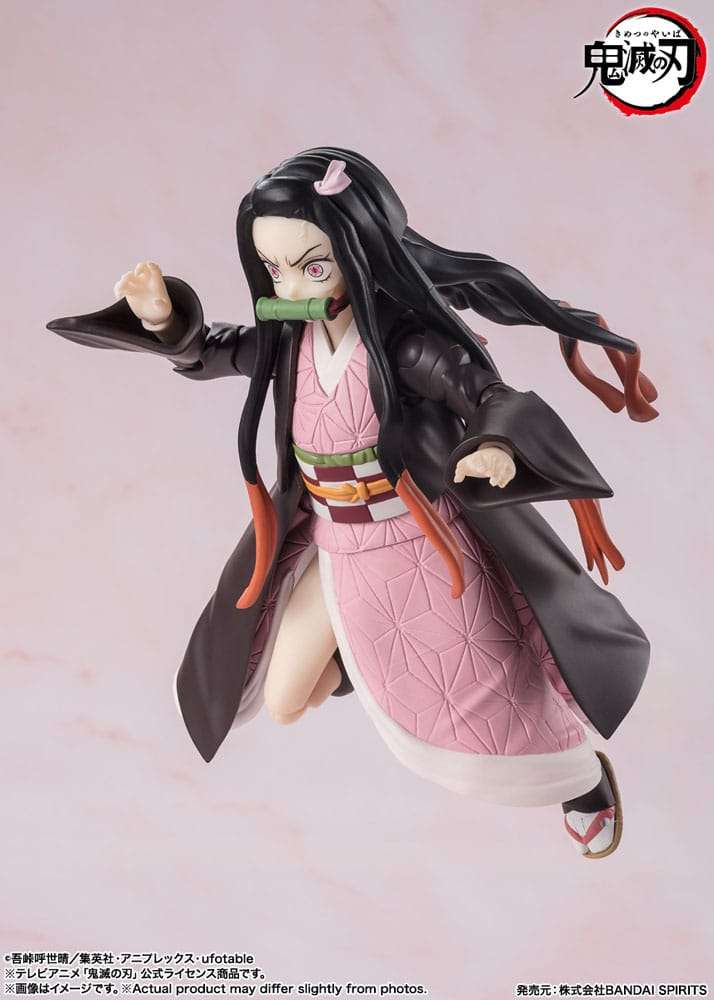 Demon Slayer: Kimetsu No Yaiba S.h. Figuarts Action Figura Nezuko Kamado 13 Cm Bandai Tamashii Nations