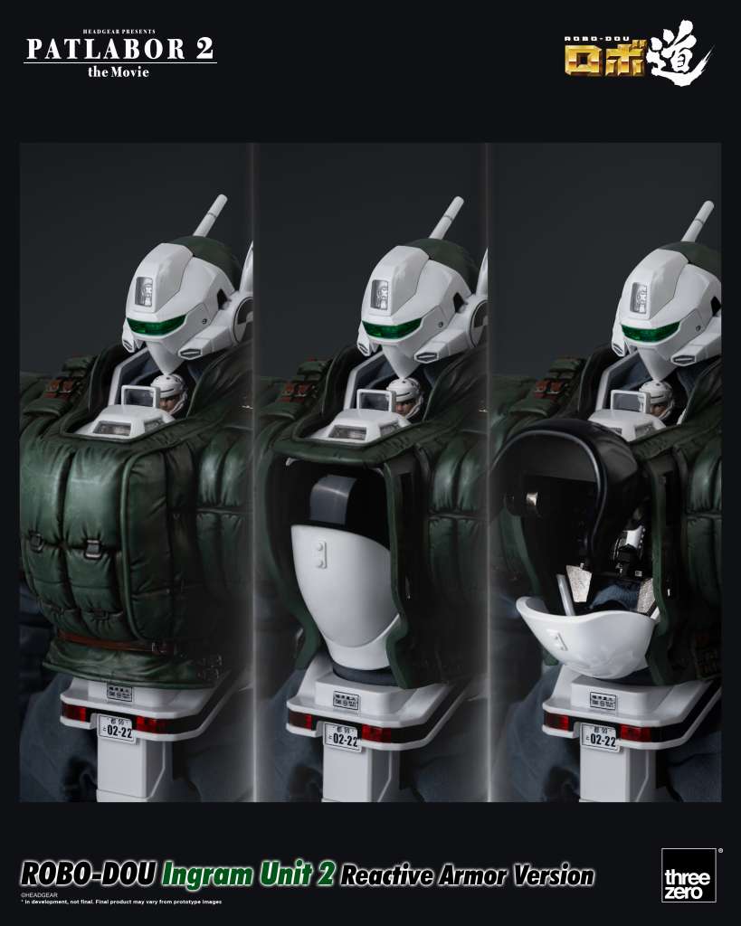 PATLABOR 2: THE MOVIE ROBO-DOU ACTION FIGURA INGRAM UNIT 2 REACTIVE ARMOR VERSION 23 CM THREEZERO