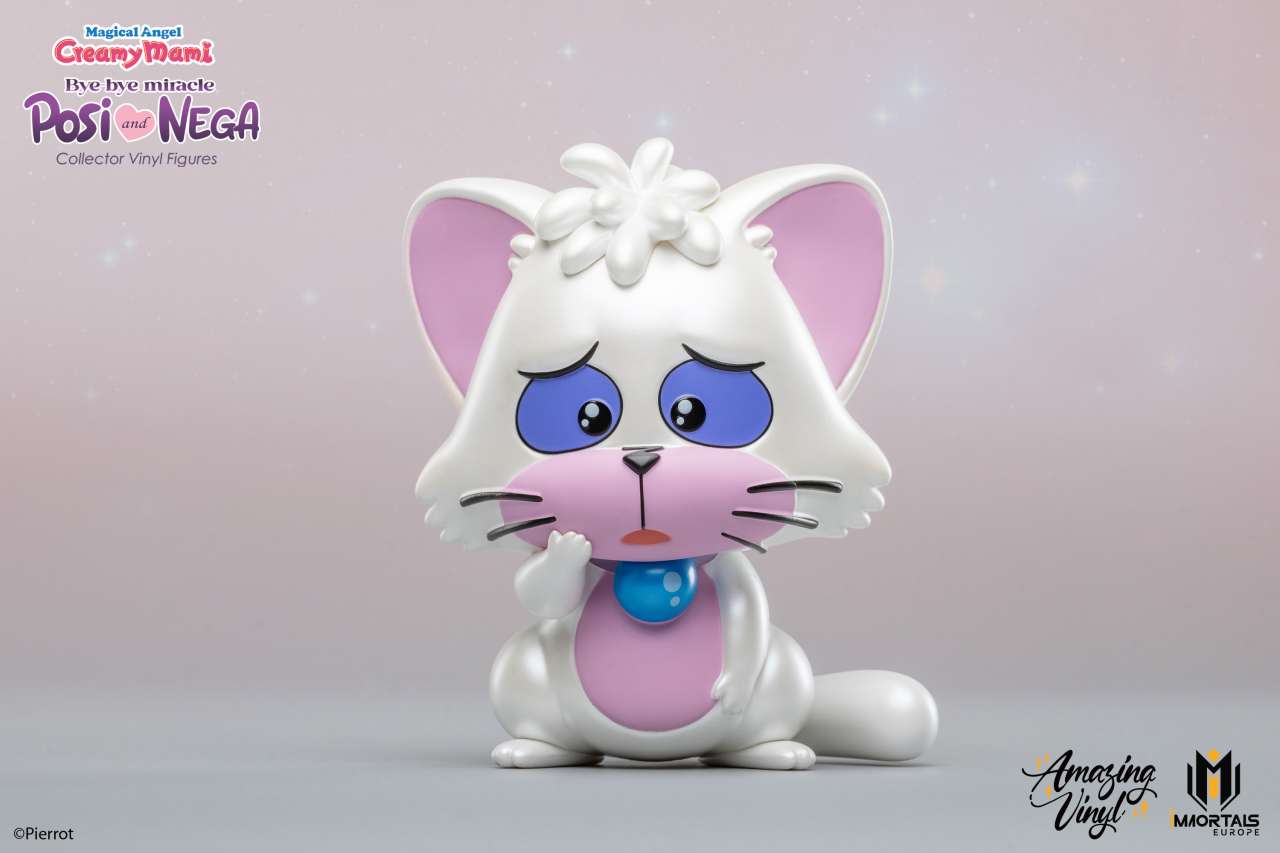 IMMORTALS COLLECTIBLES MAGICAL ANGEL CREAMY MAMI POSI NEGA BYE BYE MIRACLE VINYL PEARL EXCLUSIVE S STATUA 13 cm EXCLUSIVE