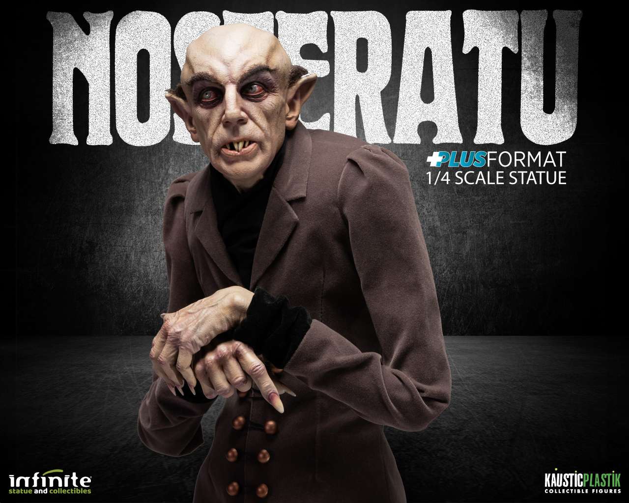 NOSFERATU  STATUA RESINA FORMATO PLUS 1/4 61 CM INFINITE STATUE
