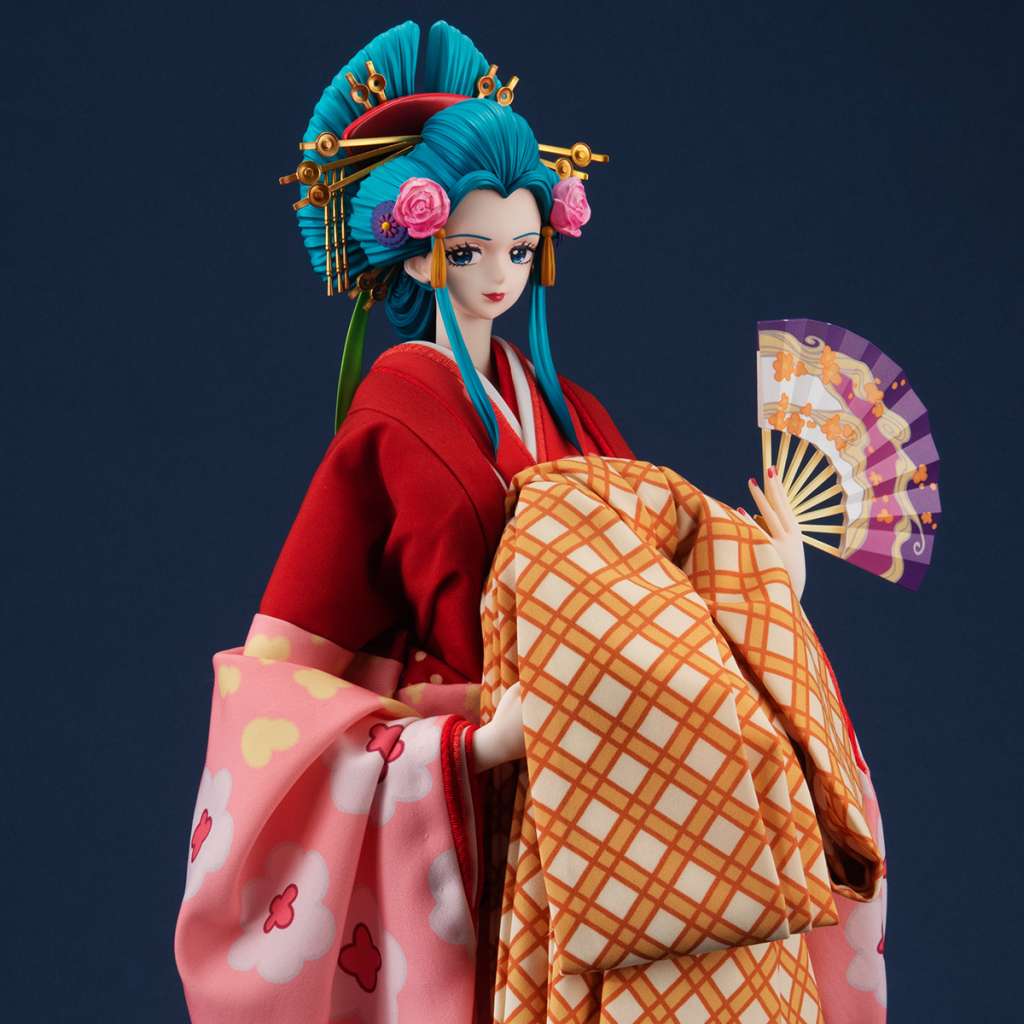 ONE PIECE KYUGETSU X MEGAHOUSE PVC STATUA 1/4 JAPANESE BAMBOLA KOMURASAKI 55 CM MEGAHOUSE