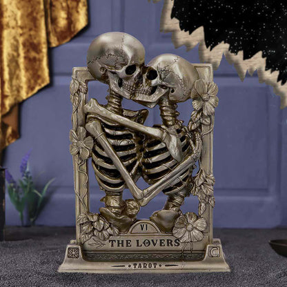THE LOVERS BRONZE GOTHIC SKELETON ORNAM