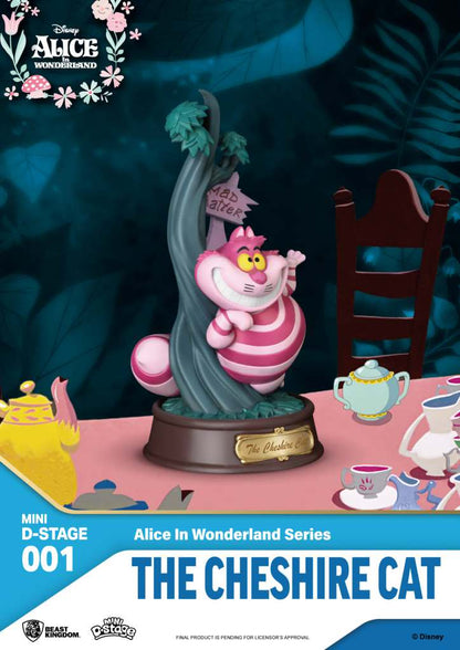 BEAST KINGDOM MINI D-STAGE ALICE WOND CHESHIRE CAT STATUA 10 cm
