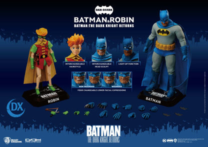 BATMAN THE DARK KNIGHT RETURNS DYNAMIC 8CTION HEROES ACTION FIGURES 1/9 BATMAN & ROBIN 16 - 21 CM BEAST KINGDOM TOYS