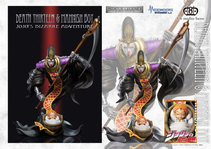 MEDICOS JOJO BIZ ADV3 DEATH 13 & MAN BOY LEGEND STATUA 17 cm