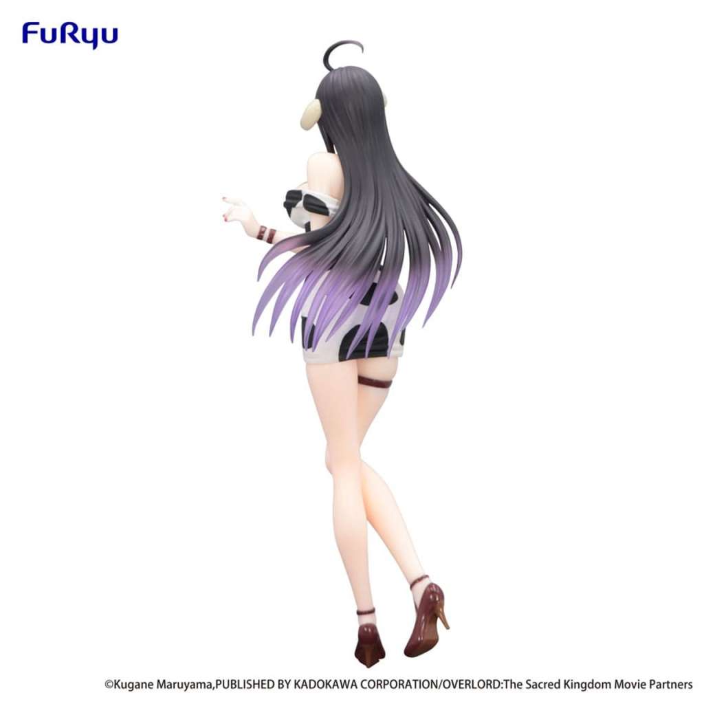 FURYU OVERLORD TRIO-TRY-IT ALBEDO DRESS COW PATTERN FIGURA 21 cm