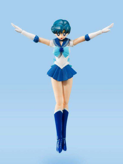 BANDAI SAILOR MERCURY SAILOR MOON S.H. FIGUARTS ANIMATION COLOR EDITION ACTION FIGURE 14 CM