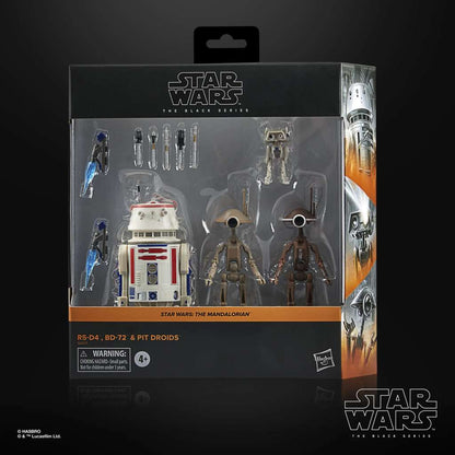 HASBRO - STAR WARS BLACK SERIES MANDALORIAN R5-D4, BD-72 PIT DROIDS ACTION FIGURE