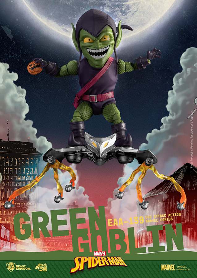 BEAST KINGDOM GREEN GOBLIN - MARVEL EGG ATTACK COMICS ACTION FIGURE 16 cm