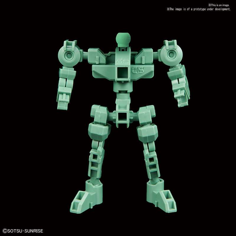 BANDAI - GUNDAM SD CROSS SILHOUETTE FRAME GREEN MODEL KIT 9.5 cm