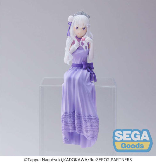 RE ZERO EMILIA PARTY PM PERCHING FIGURA FIGURA SEGA