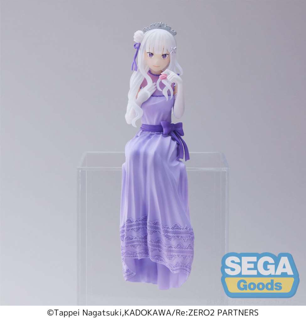 RE ZERO EMILIA PARTY PM PERCHING FIGURA FIGURA SEGA