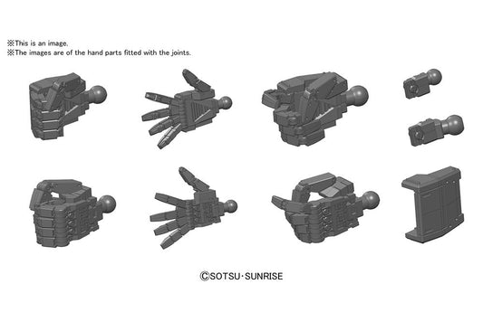 BANDAI MODEL KIT BUILDERS PARTS HD HAND 01 EFSF GREY1/144 ACCESSORI