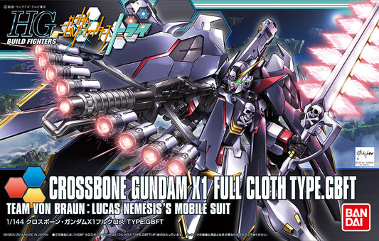 GUNDAM HIGH GRADE HGBF MODEL KIT CROSSBONE X1 FULLCLOTH 1/144 BANDAI