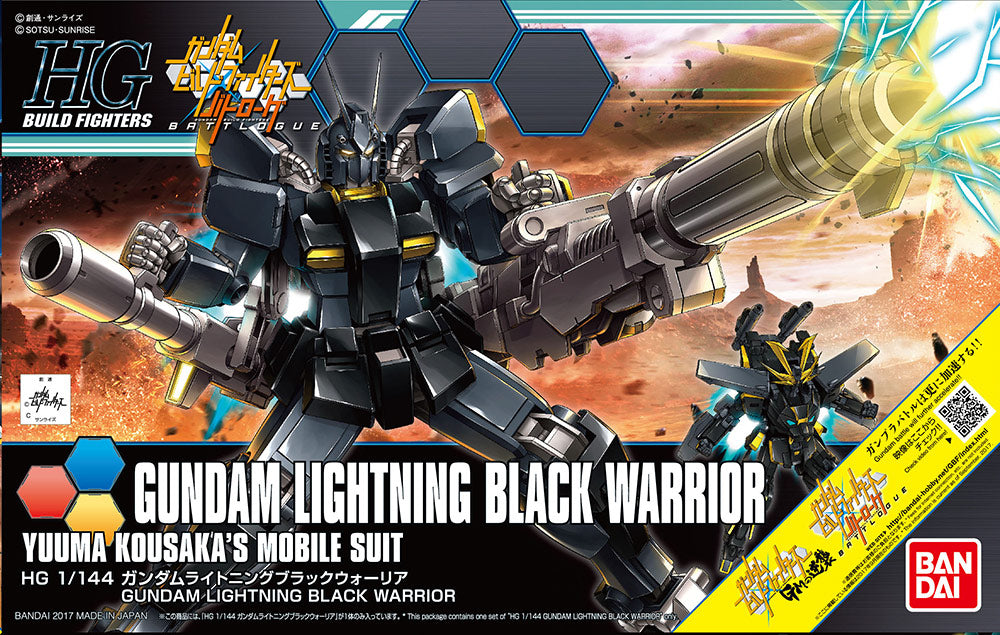 GUNDAM HIGH GRADE HGBF MODEL KIT Fulmineblack Warr 1/144 BANDAI