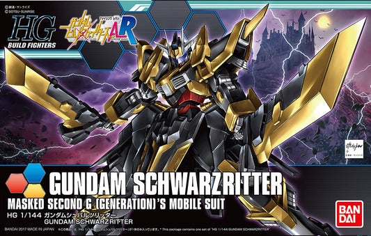 GUNDAM HIGH GRADE HGBF MODEL KIT SCHWARZRITTER 1/144 BANDAI