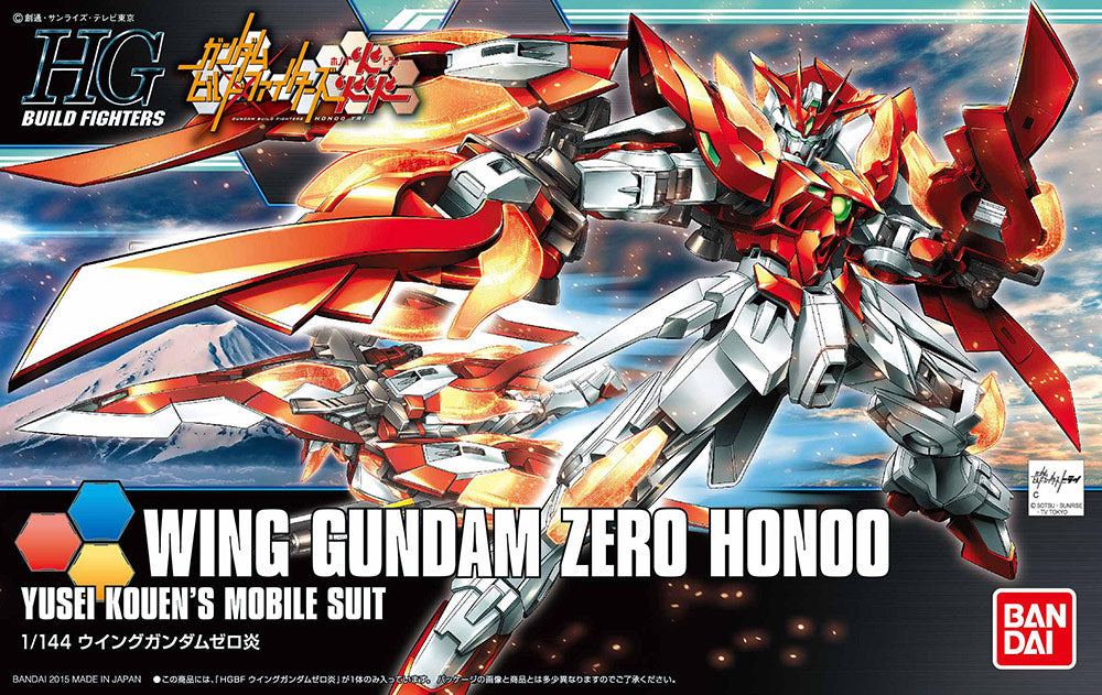 GUNDAM HIGH GRADE HGBF MODEL KIT WING ZERO HONOO 1/144 BANDAI