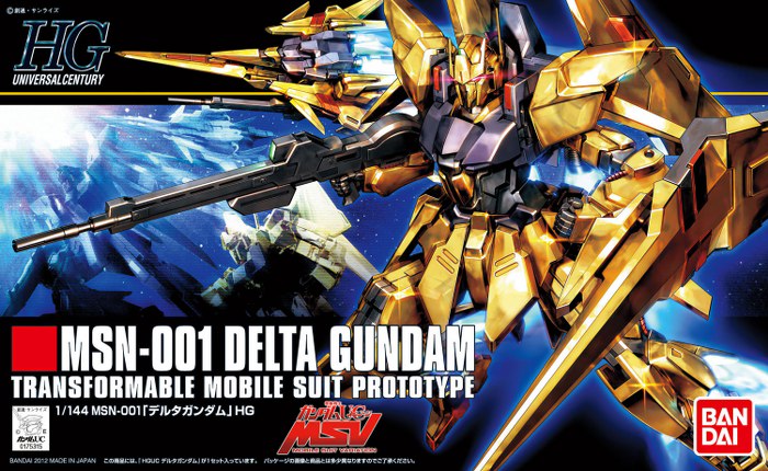 GUNDAM HIGH GRADE HGUC MODEL KIT DELTA 1/144 BANDAI