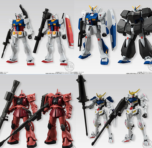 Gundam Shokugan Universal Unit Display (10) Kit Mini Figura Bandai