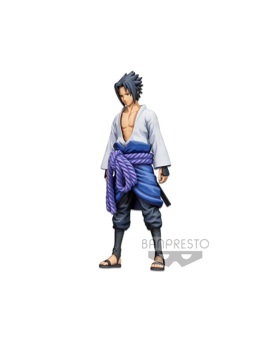 BANPRESTO SASUKE UCHIHA NARUTO SHIPPUDEN GRANDISTA SHINOBI RELATIONS MANGA DIMENSIONS STATUA 27 CM